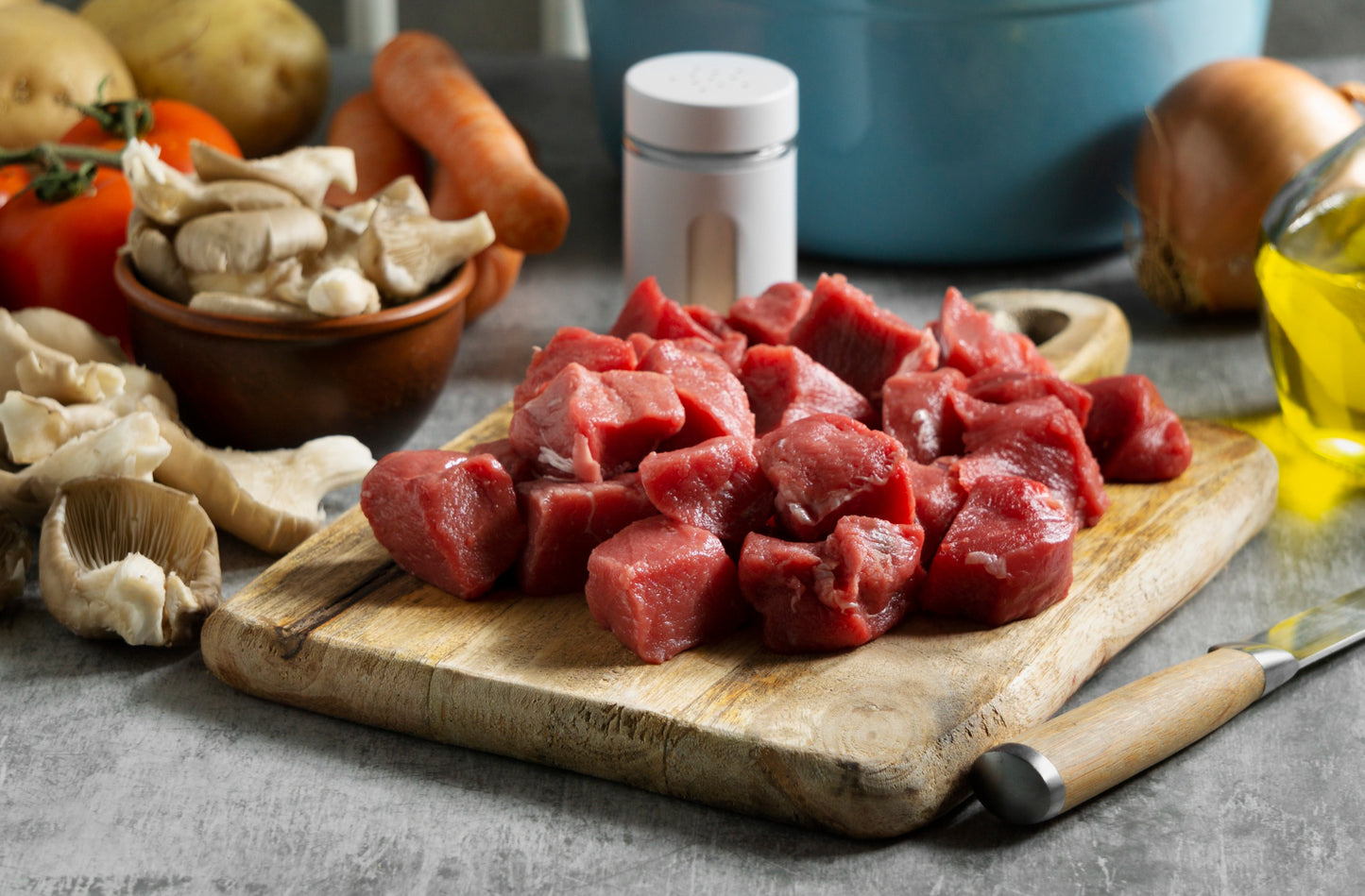 Diced Boneless Beef (3kg)